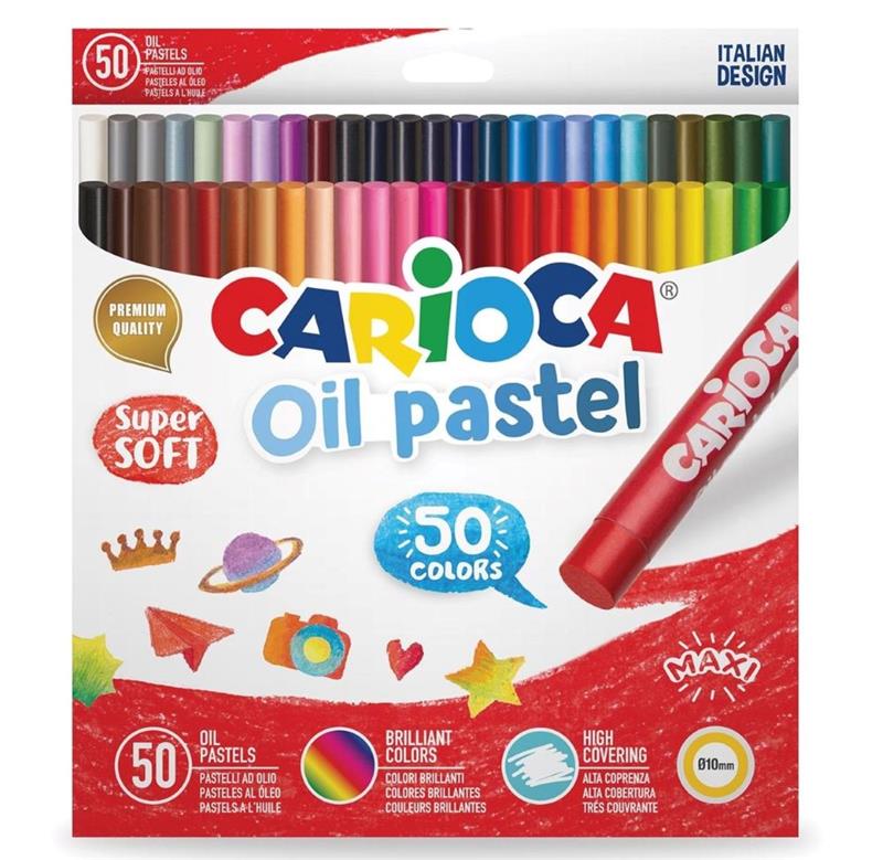 PASTEL AL OLEO CARIOCA x 50 Colores.
