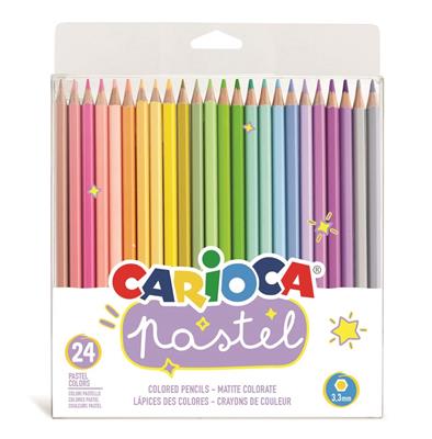 LAPICES CARIOCA PASTEL x 24 Colores