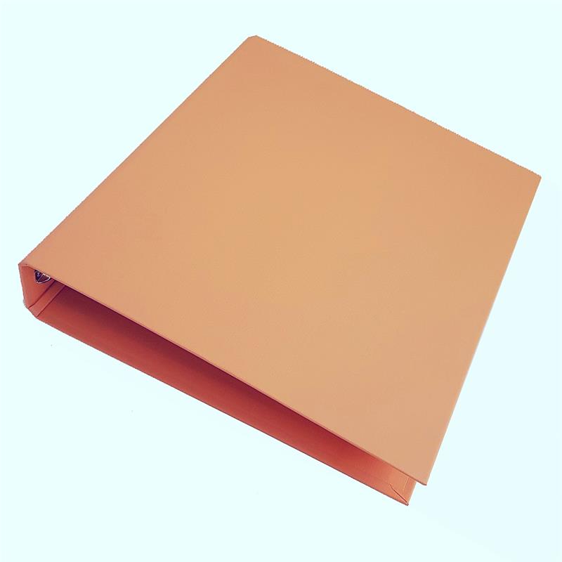 CARPETA ESCOLAR 3x40 VINILICO Naranja Pastel