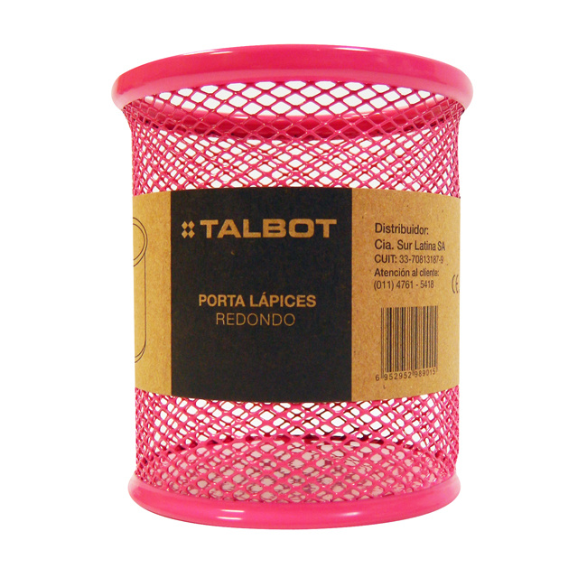 PORTA LAPIZ MALLA METALICO Fucsia