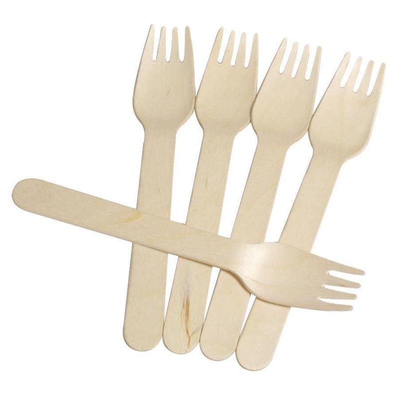 TENEDOR MADERA x 100 u.